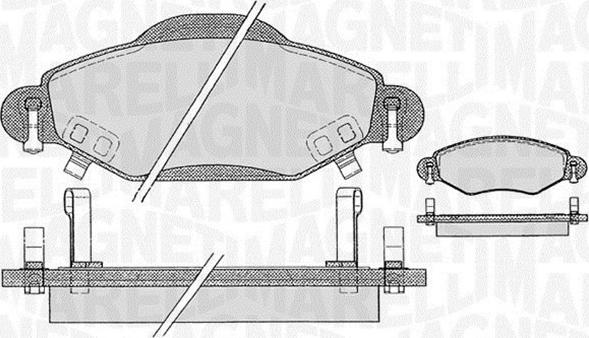 Magneti Marelli 363916060410 - Kit pastiglie freno, Freno a disco autozon.pro