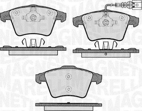 Magneti Marelli 363916060413 - Kit pastiglie freno, Freno a disco autozon.pro