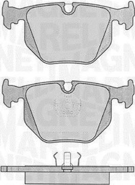 Magneti Marelli 363916060485 - Kit pastiglie freno, Freno a disco autozon.pro