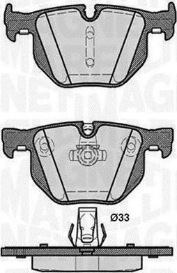 Magneti Marelli 363916060487 - Kit pastiglie freno, Freno a disco autozon.pro