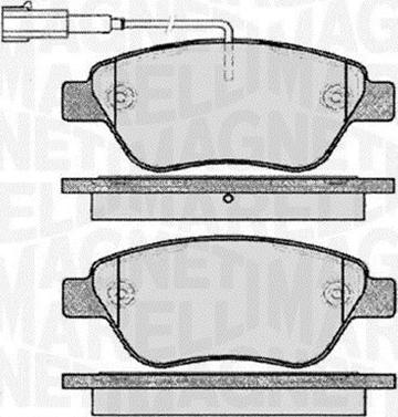 Magneti Marelli 363916060430 - Kit pastiglie freno, Freno a disco autozon.pro