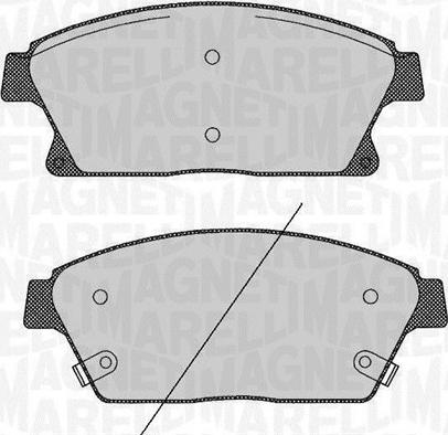 Magneti Marelli 363916060424 - Kit pastiglie freno, Freno a disco autozon.pro