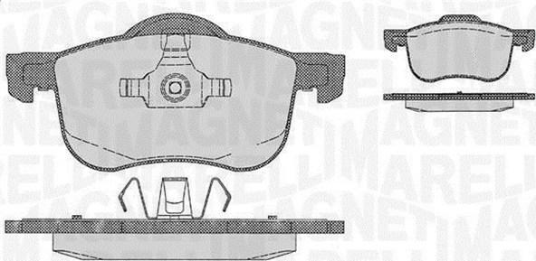 Magneti Marelli 363916060422 - Kit pastiglie freno, Freno a disco autozon.pro