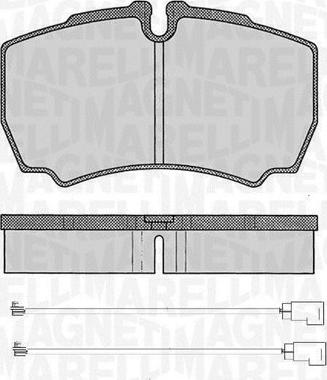 Magneti Marelli 363916060474 - Kit pastiglie freno, Freno a disco autozon.pro