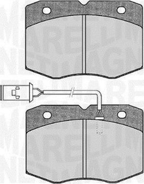 Magneti Marelli 363916060475 - Kit pastiglie freno, Freno a disco autozon.pro