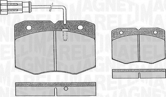 Magneti Marelli 363916060476 - Kit pastiglie freno, Freno a disco autozon.pro