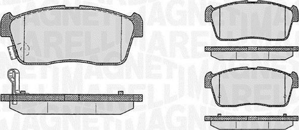 Magneti Marelli 363916060470 - Kit pastiglie freno, Freno a disco autozon.pro