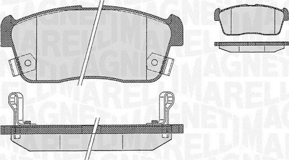 Magneti Marelli 363916060471 - Kit pastiglie freno, Freno a disco autozon.pro