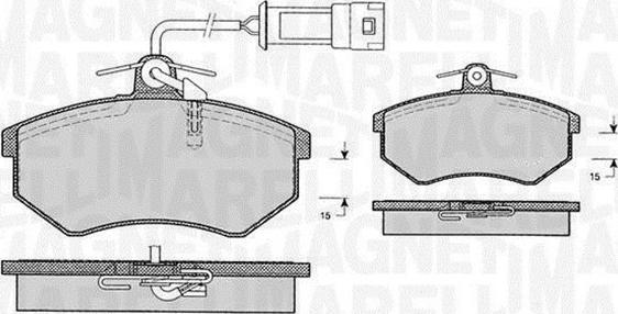 Magneti Marelli 363916060599 - Kit pastiglie freno, Freno a disco autozon.pro