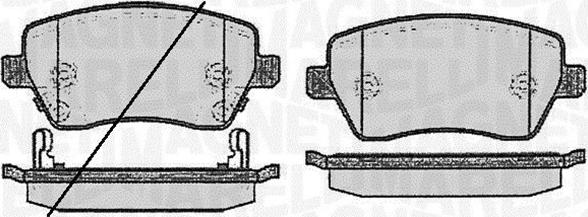 Magneti Marelli 363916060594 - Kit pastiglie freno, Freno a disco autozon.pro