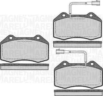 Magneti Marelli 363916060591 - Kit pastiglie freno, Freno a disco autozon.pro