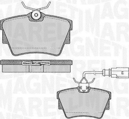 Magneti Marelli 363916060541 - Kit pastiglie freno, Freno a disco autozon.pro