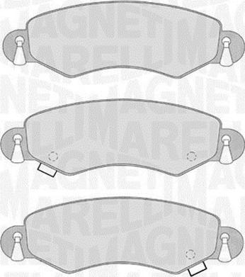 Magneti Marelli 363916060548 - Kit pastiglie freno, Freno a disco autozon.pro