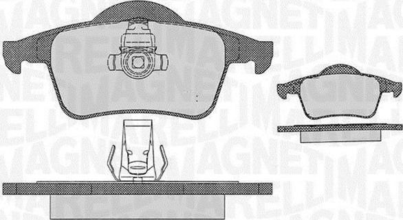 Magneti Marelli 363916060543 - Kit pastiglie freno, Freno a disco autozon.pro