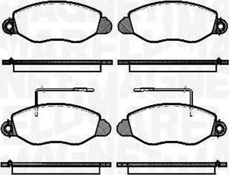 Magneti Marelli 363916060557 - Kit pastiglie freno, Freno a disco autozon.pro