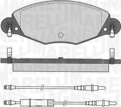 Magneti Marelli 363916060564 - Kit pastiglie freno, Freno a disco autozon.pro