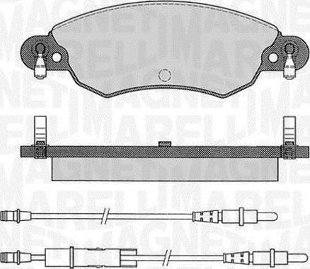 Magneti Marelli 363916060565 - Kit pastiglie freno, Freno a disco autozon.pro