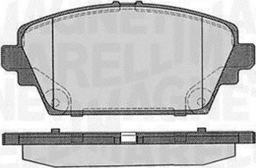 Magneti Marelli 363916060566 - Kit pastiglie freno, Freno a disco autozon.pro