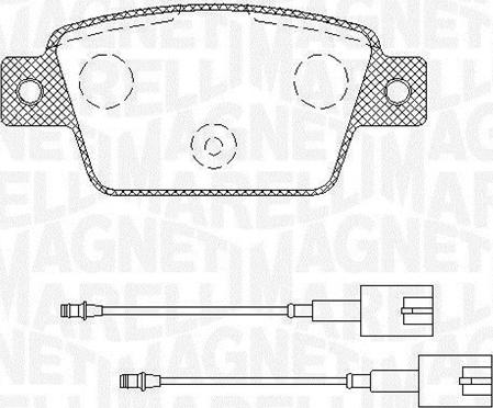 Magneti Marelli 363916060568 - Kit pastiglie freno, Freno a disco autozon.pro