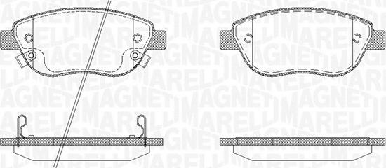 Magneti Marelli 363916060562 - Kit pastiglie freno, Freno a disco autozon.pro