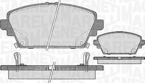 Magneti Marelli 363916060567 - Kit pastiglie freno, Freno a disco autozon.pro