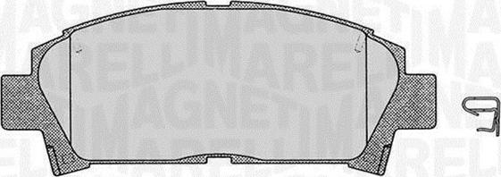 Magneti Marelli 363916060509 - Kit pastiglie freno, Freno a disco autozon.pro