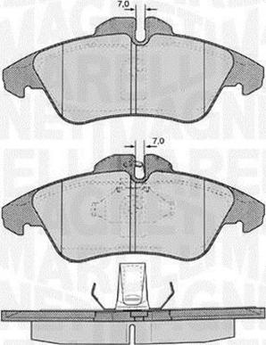 Magneti Marelli 363916060504 - Kit pastiglie freno, Freno a disco autozon.pro