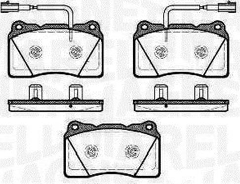 Magneti Marelli 363916060501 - Kit pastiglie freno, Freno a disco autozon.pro