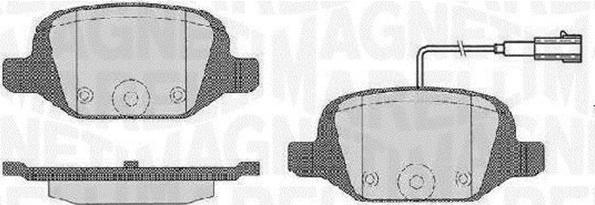 Magneti Marelli 363916060503 - Kit pastiglie freno, Freno a disco autozon.pro