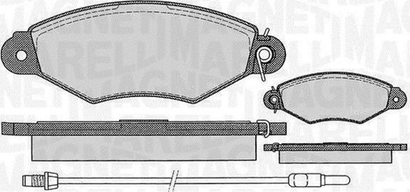 Magneti Marelli 363916060514 - Kit pastiglie freno, Freno a disco autozon.pro