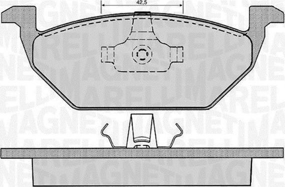 Magneti Marelli 363916060515 - Kit pastiglie freno, Freno a disco autozon.pro