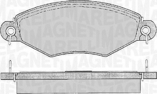 Magneti Marelli 363916060512 - Kit pastiglie freno, Freno a disco autozon.pro