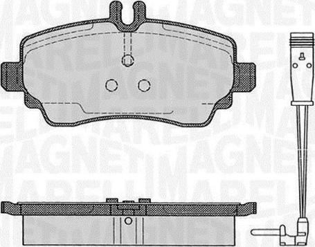 Magneti Marelli 363916060517 - Kit pastiglie freno, Freno a disco autozon.pro