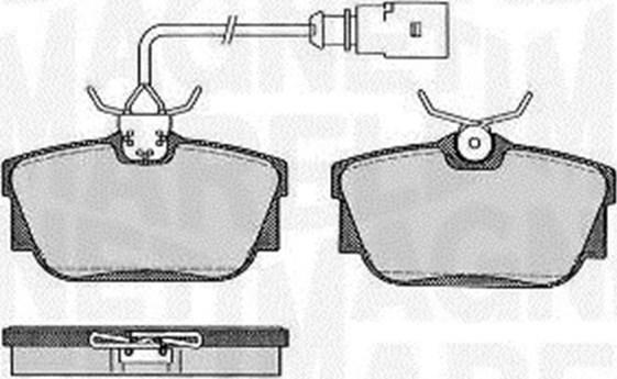 Magneti Marelli 363916060586 - Kit pastiglie freno, Freno a disco autozon.pro