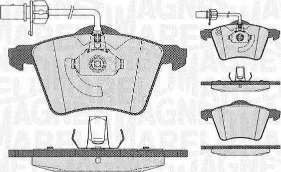 Magneti Marelli 363916060539 - Kit pastiglie freno, Freno a disco autozon.pro