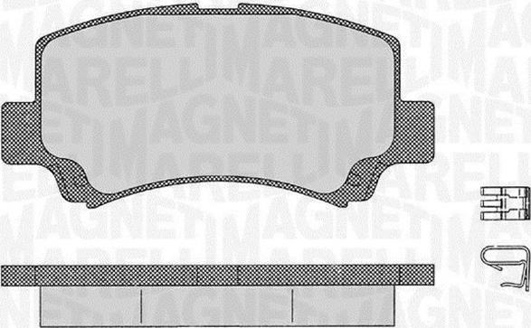 Magneti Marelli 363916060534 - Kit pastiglie freno, Freno a disco autozon.pro