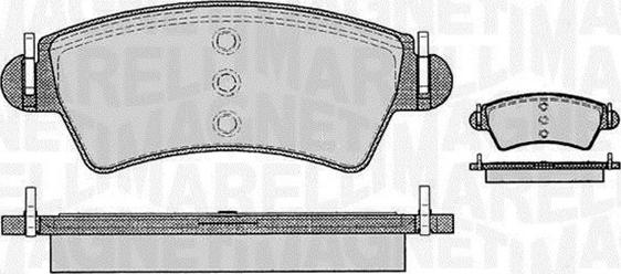 Magneti Marelli 363916060538 - Kit pastiglie freno, Freno a disco autozon.pro