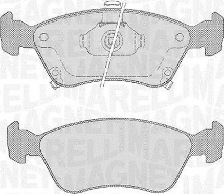 Magneti Marelli 363916060532 - Kit pastiglie freno, Freno a disco autozon.pro