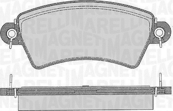 Magneti Marelli 363916060537 - Kit pastiglie freno, Freno a disco autozon.pro