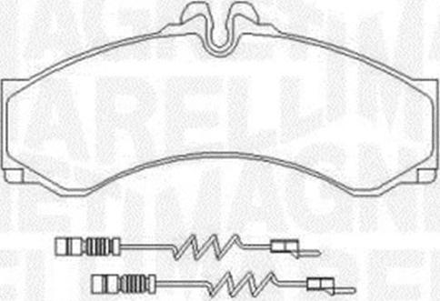 Magneti Marelli 363916060525 - Kit pastiglie freno, Freno a disco autozon.pro