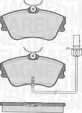 Magneti Marelli 363916060528 - Kit pastiglie freno, Freno a disco autozon.pro