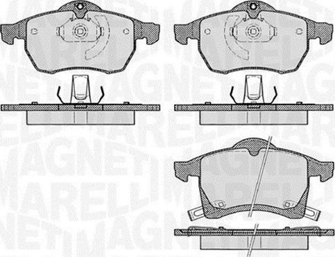 Magneti Marelli 363916060523 - Kit pastiglie freno, Freno a disco autozon.pro