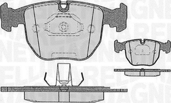 Magneti Marelli 363916060579 - Kit pastiglie freno, Freno a disco autozon.pro