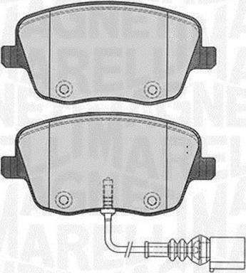 Magneti Marelli 363916060576 - Kit pastiglie freno, Freno a disco autozon.pro