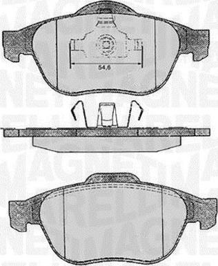 Magneti Marelli 363916060571 - Kit pastiglie freno, Freno a disco autozon.pro