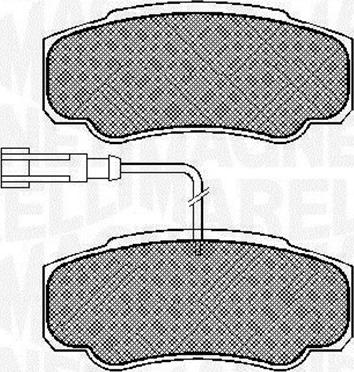 Magneti Marelli 363916060573 - Kit pastiglie freno, Freno a disco autozon.pro