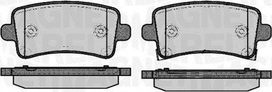 Magneti Marelli 363916060690 - Kit pastiglie freno, Freno a disco autozon.pro