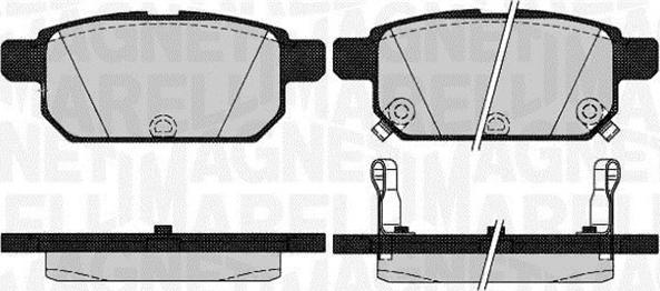 Magneti Marelli 363916060646 - Kit pastiglie freno, Freno a disco autozon.pro