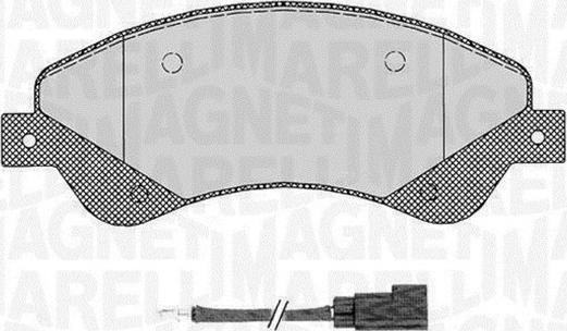 Magneti Marelli 363916060648 - Kit pastiglie freno, Freno a disco autozon.pro