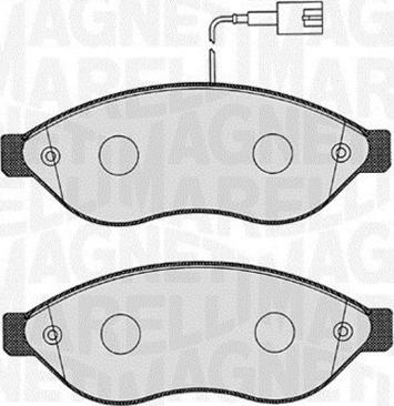 Magneti Marelli 363916060642 - Kit pastiglie freno, Freno a disco autozon.pro